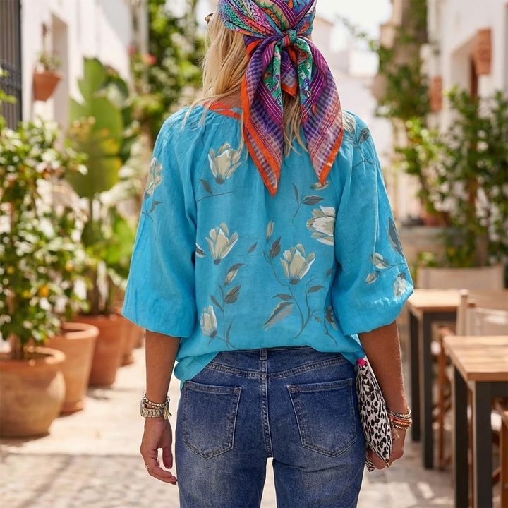 Blusa Floreale Estiva per Donne
