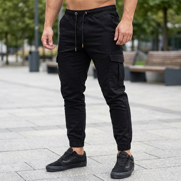 Pantaloni Jogging Cargo Multi-Tasche per Uomo