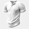 Maglietta Henley Slim-Fit per Uomo con Chiusura a Bottone