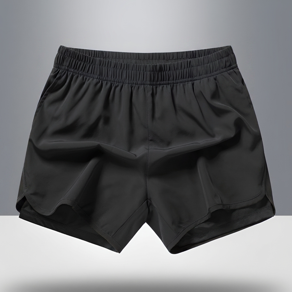 Shorts da corsa uomo quick-dry con zip