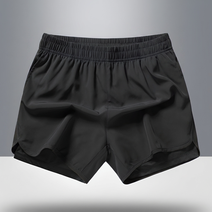 Shorts da corsa uomo quick-dry con zip