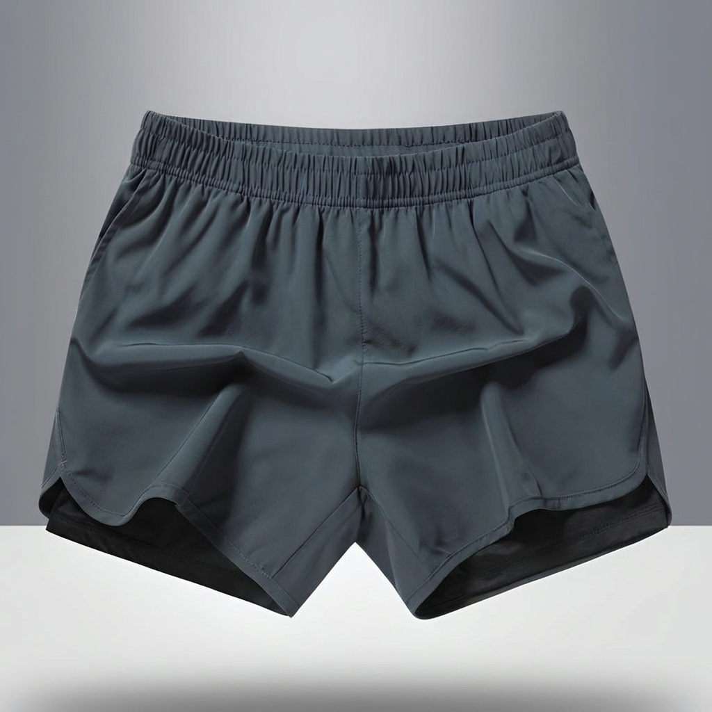 Shorts da corsa uomo quick-dry con zip