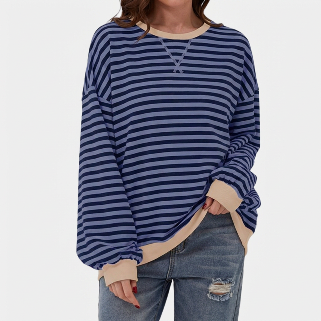 Maglione a righe oversize per donne