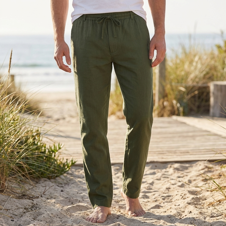 Pantaloni Estivi Casual con Elastico per Uomini