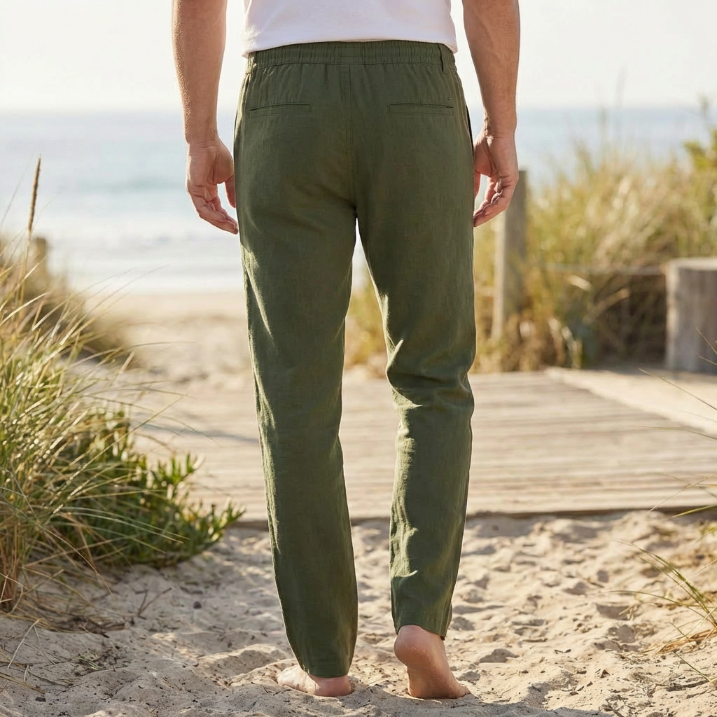 Pantaloni Estivi Casual con Elastico per Uomini
