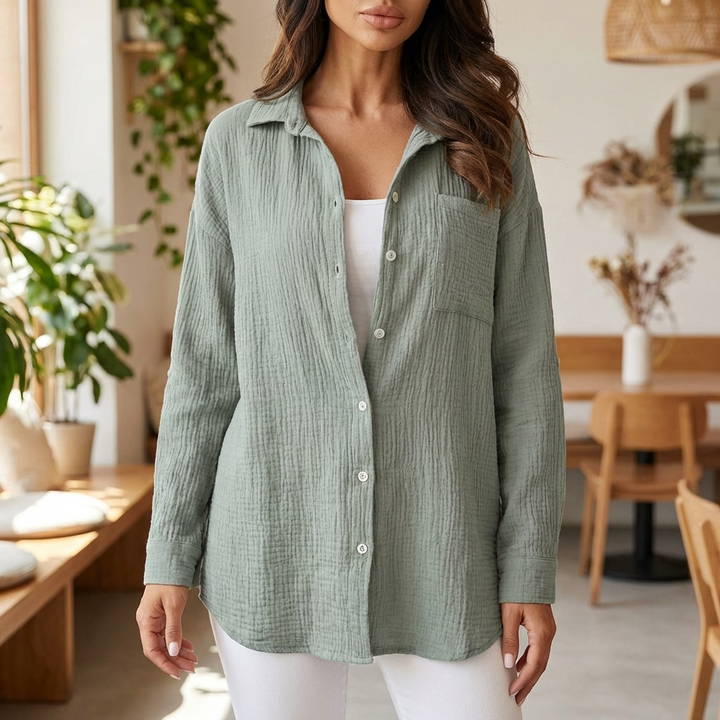 Camicia Leggera a Lungo Mano per Donne