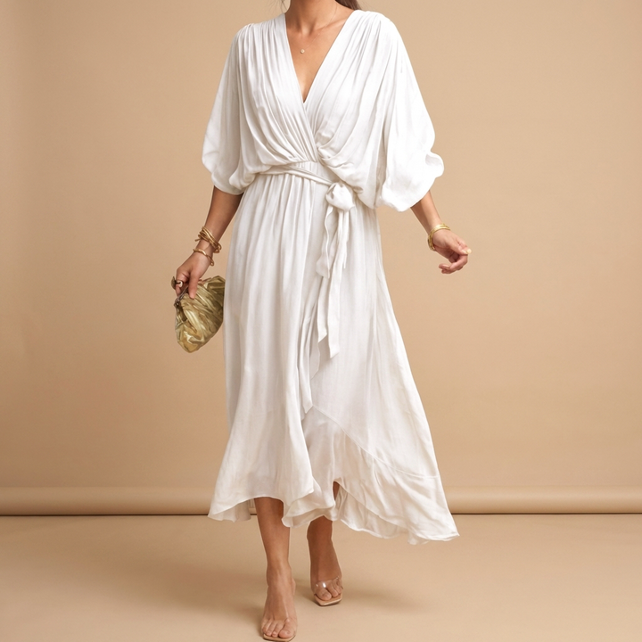 Abito Elegante a V per Donne