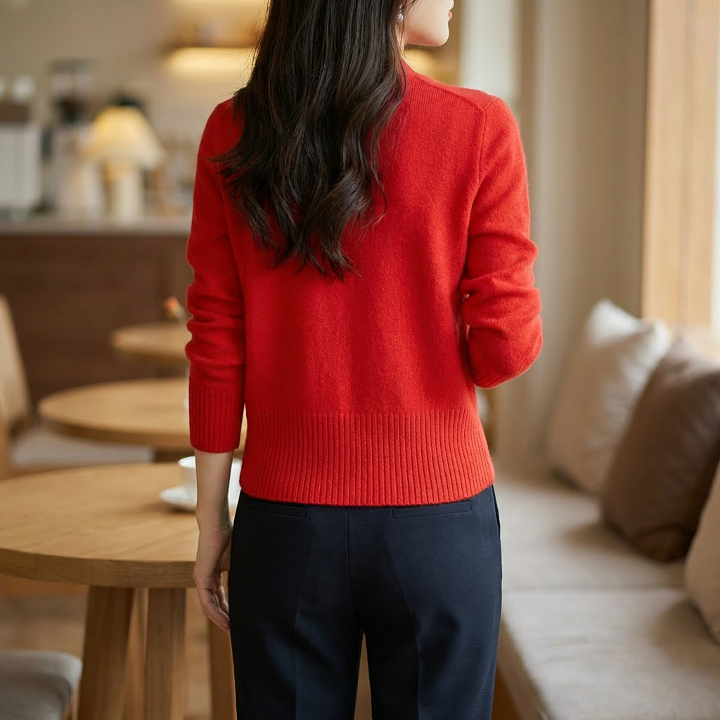 Cardigan In Maglia Con Scollo A V Per Donne