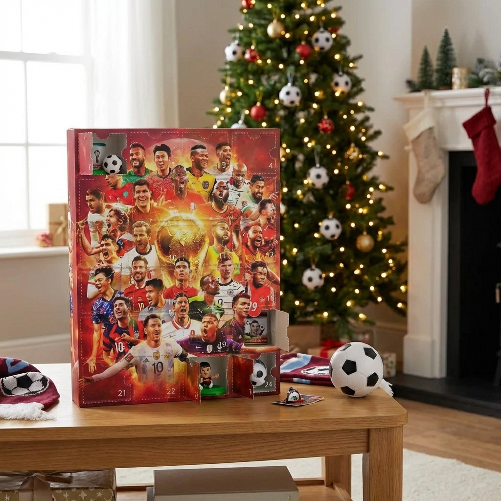 Calendario dell'Avvento a tema calcio