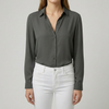 Blusa da donna con bottoni e colletto
