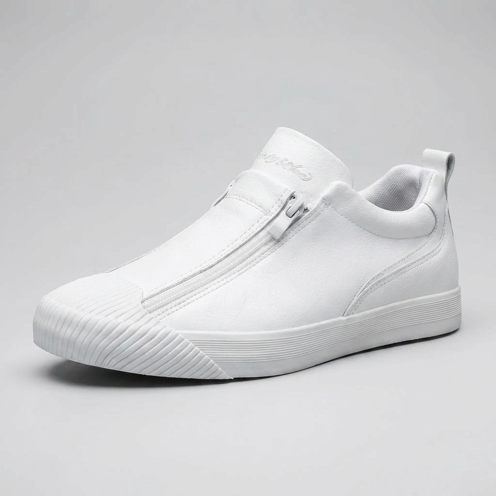 Sneaker Casual a Zip Entry Basso Profilo per Uomo
