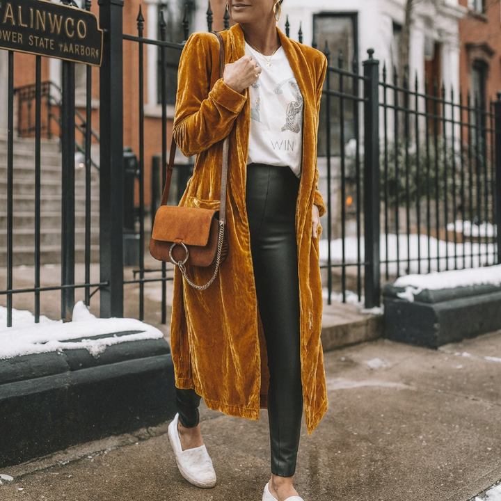 Cardigan Lungo Duster per Donne