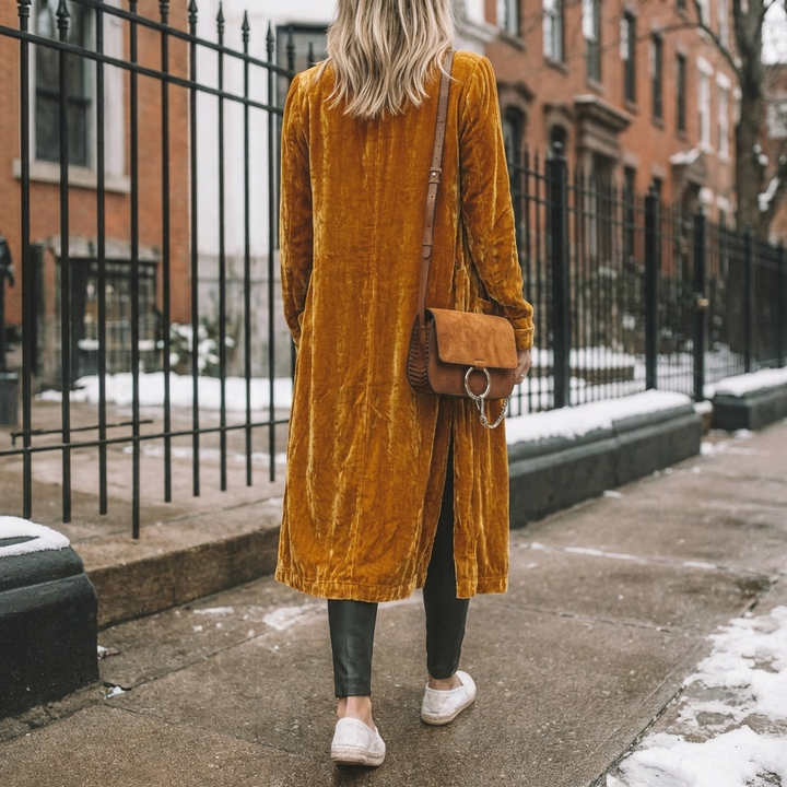 Cardigan Lungo Duster per Donne