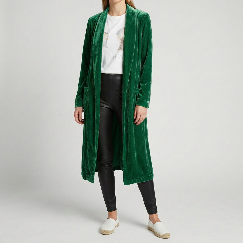 Cardigan Lungo Duster per Donne