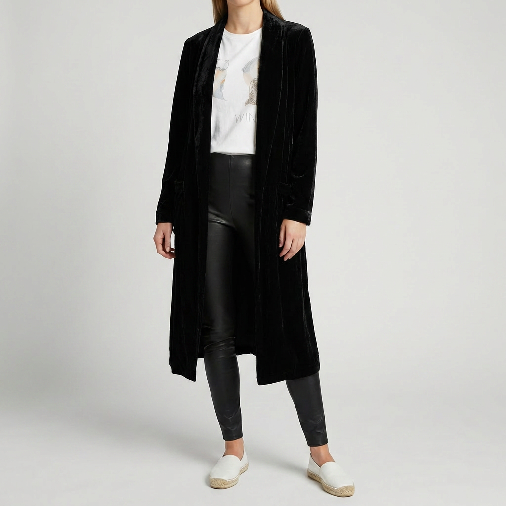 Cardigan Lungo Duster per Donne