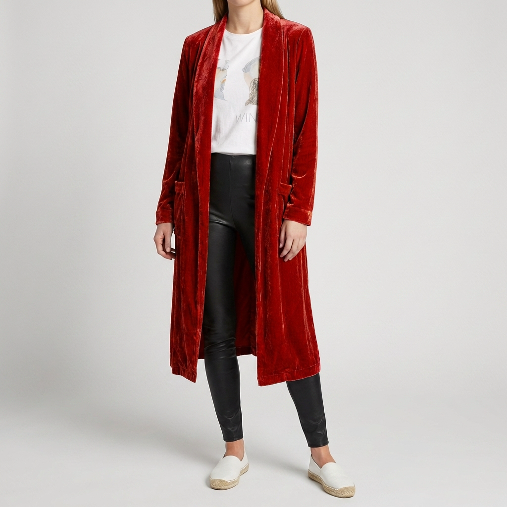 Cardigan Lungo Duster per Donne