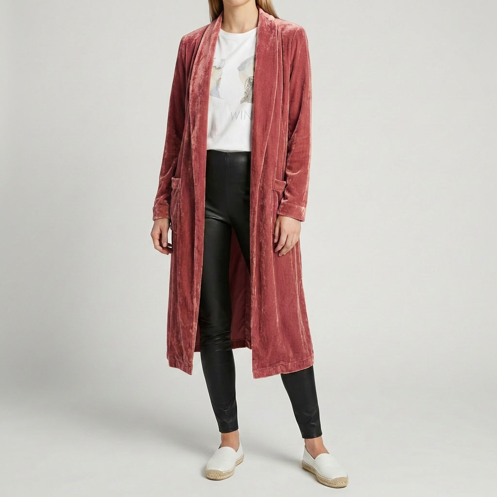 Cardigan Lungo Duster per Donne
