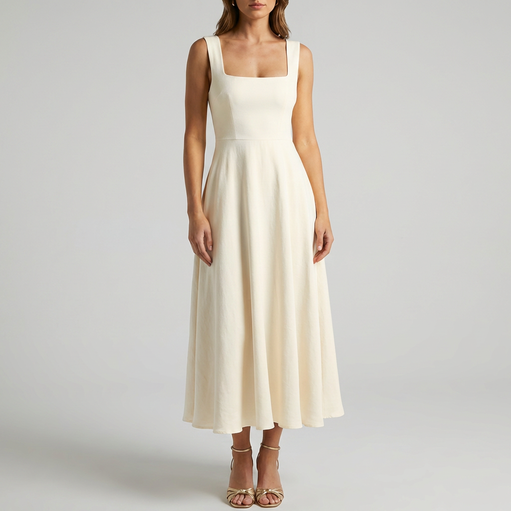 Abito Elegante Senza Maniche per Donne