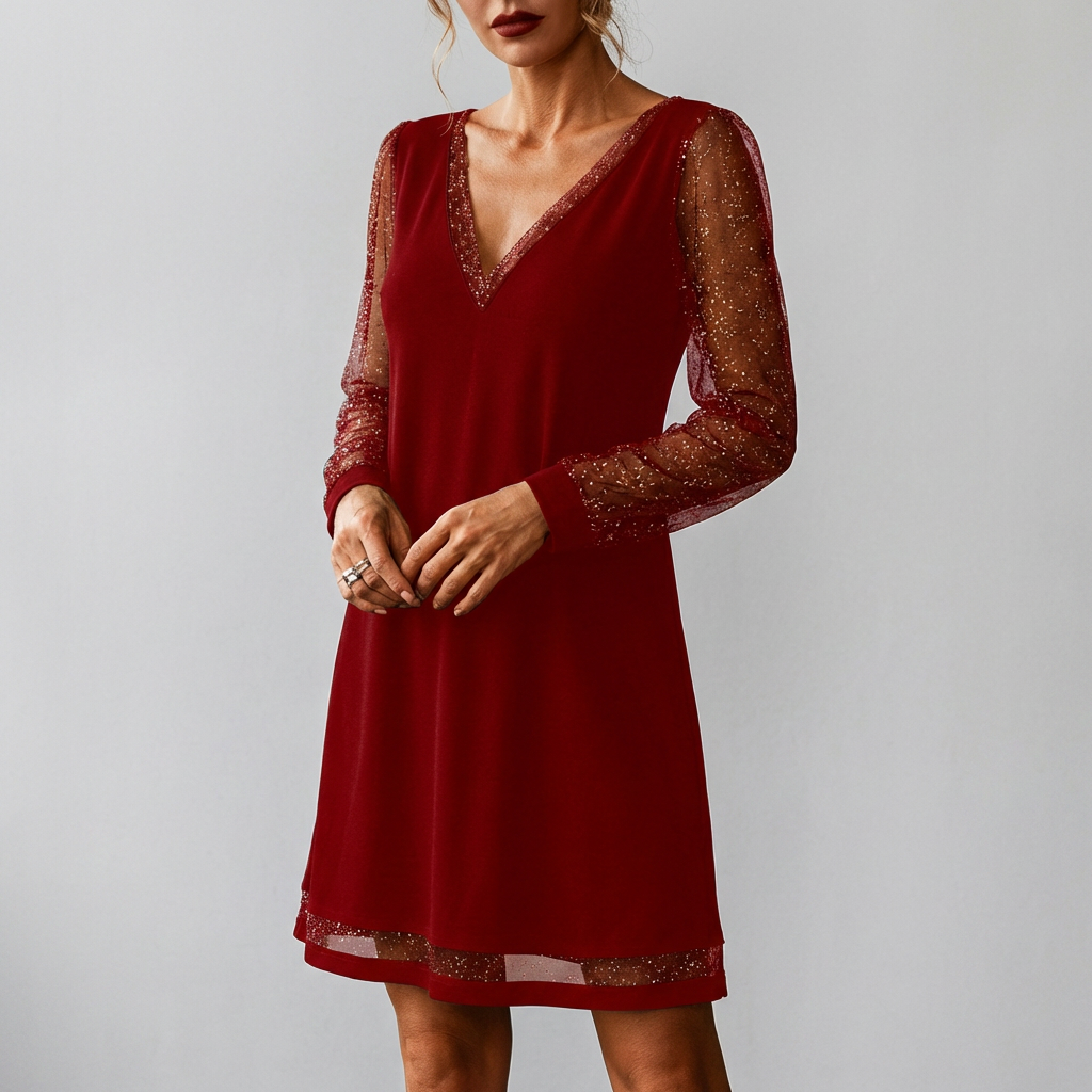 Abito Elegante Senza Tempo in Lusso Sostenibile