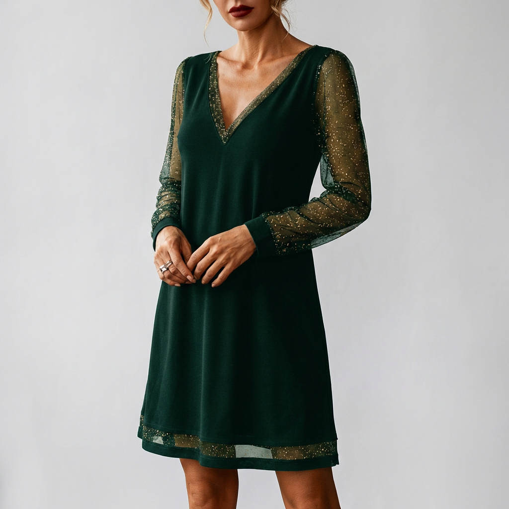 Abito Elegante Senza Tempo in Lusso Sostenibile
