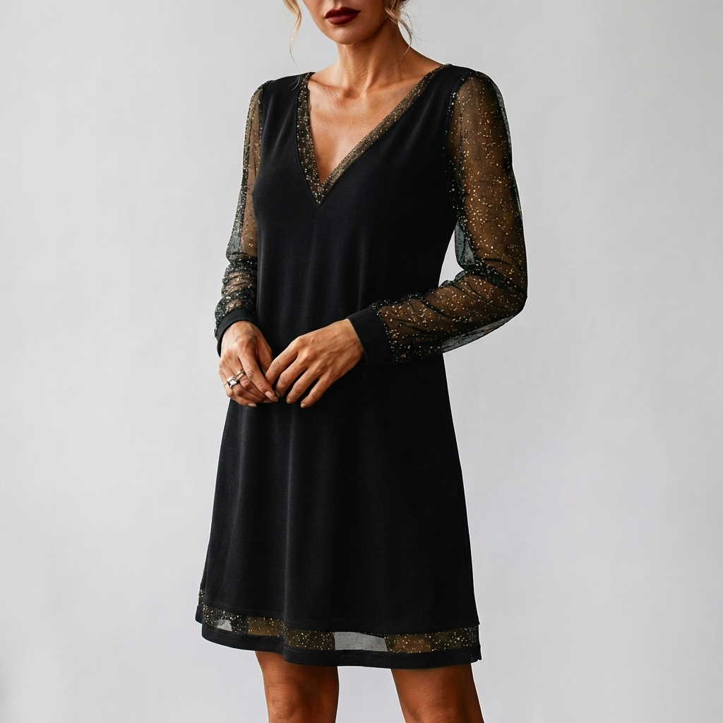 Abito Elegante Senza Tempo in Lusso Sostenibile