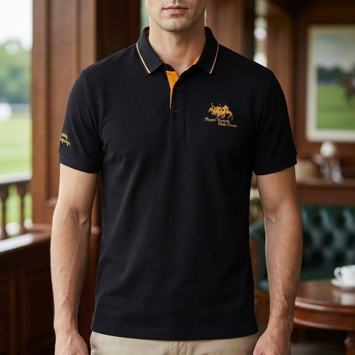 Polo Shirt Casual Button Down per Uomo