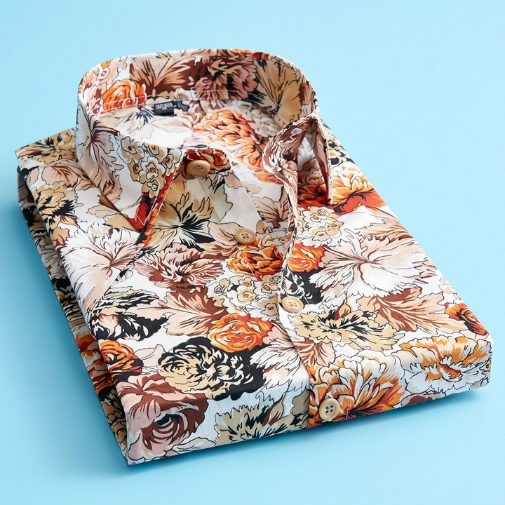 Polo Shirt Floreale Trendy per Uomini