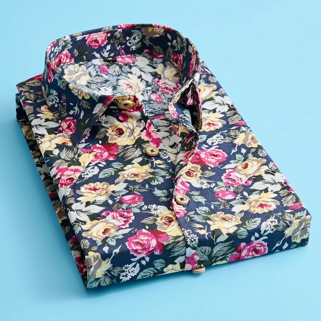 Polo Shirt Floreale Trendy per Uomini