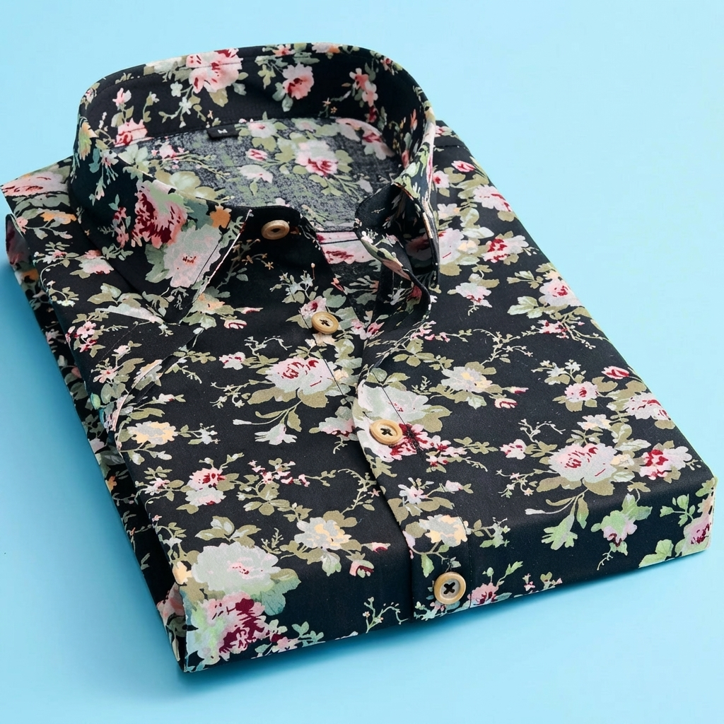Polo Shirt Floreale Trendy per Uomini