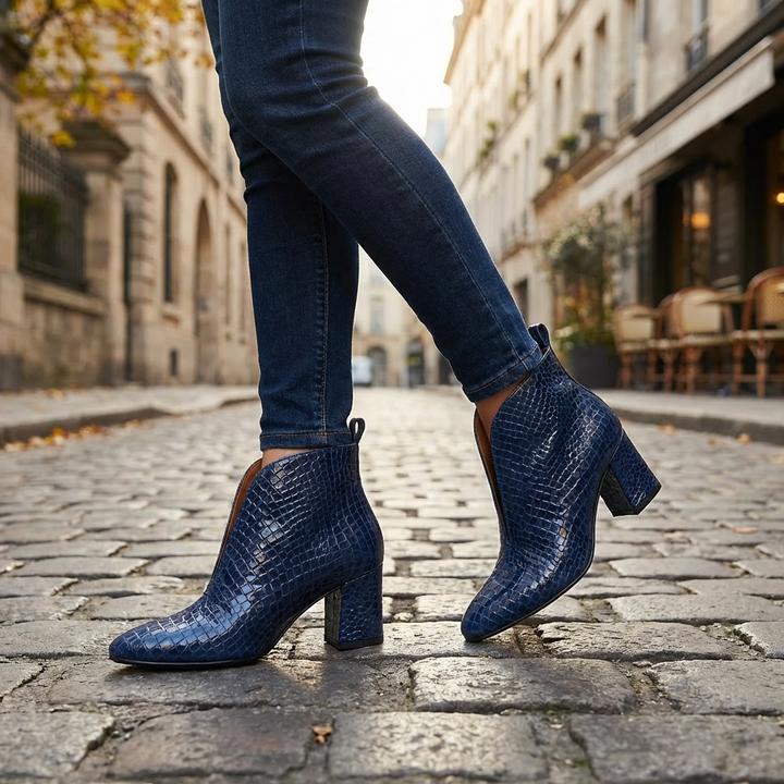 Stivale alla Caviglia Stiletto Slip-On per Donne
