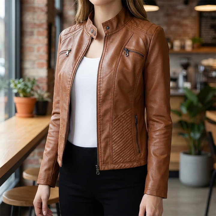 Giacca in Pelle Stylish per Donne