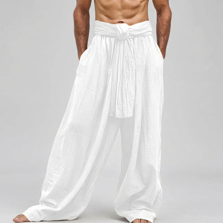 Pantaloni Estivi in Lino Confortevoli per Uomini