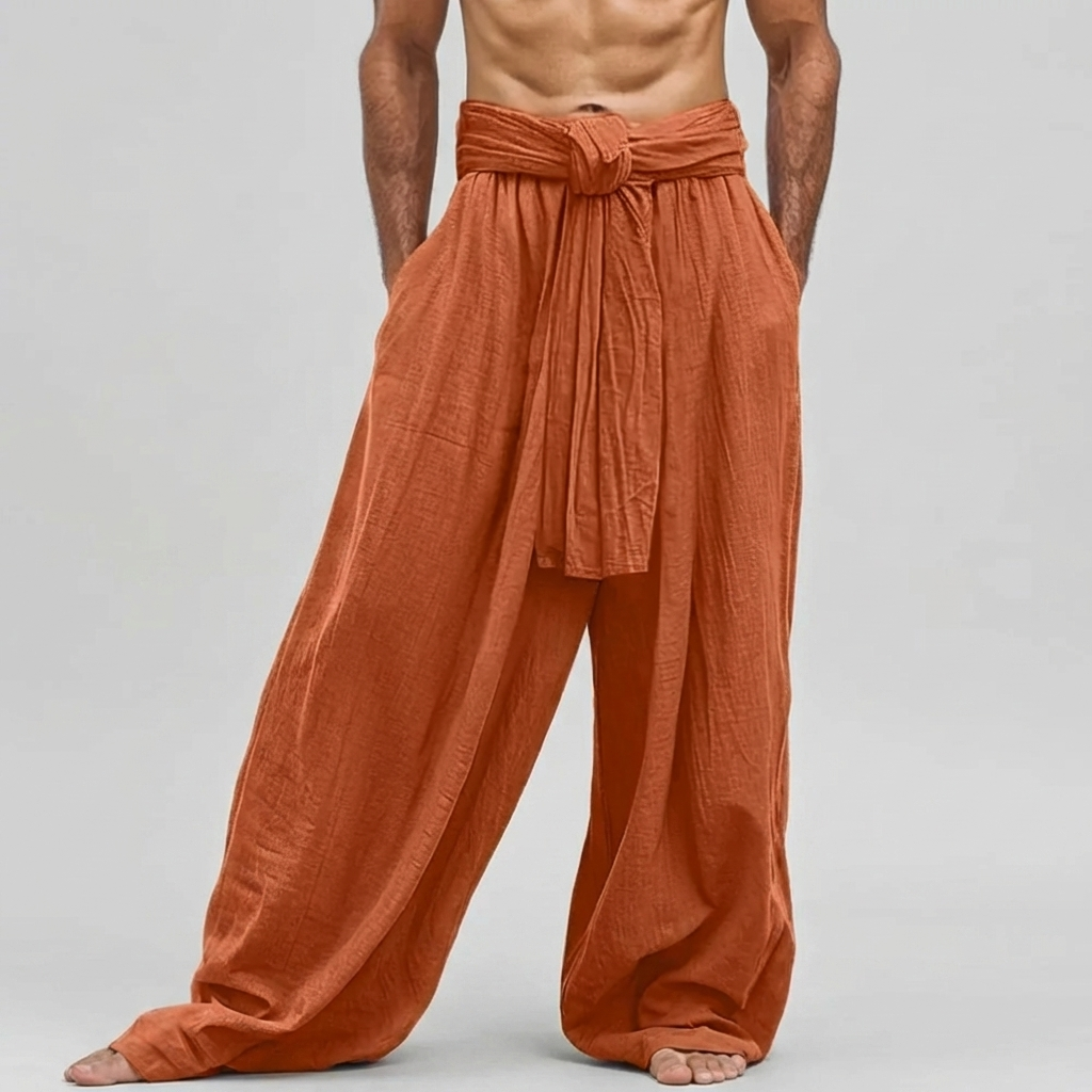 Pantaloni Estivi in Lino Confortevoli per Uomini