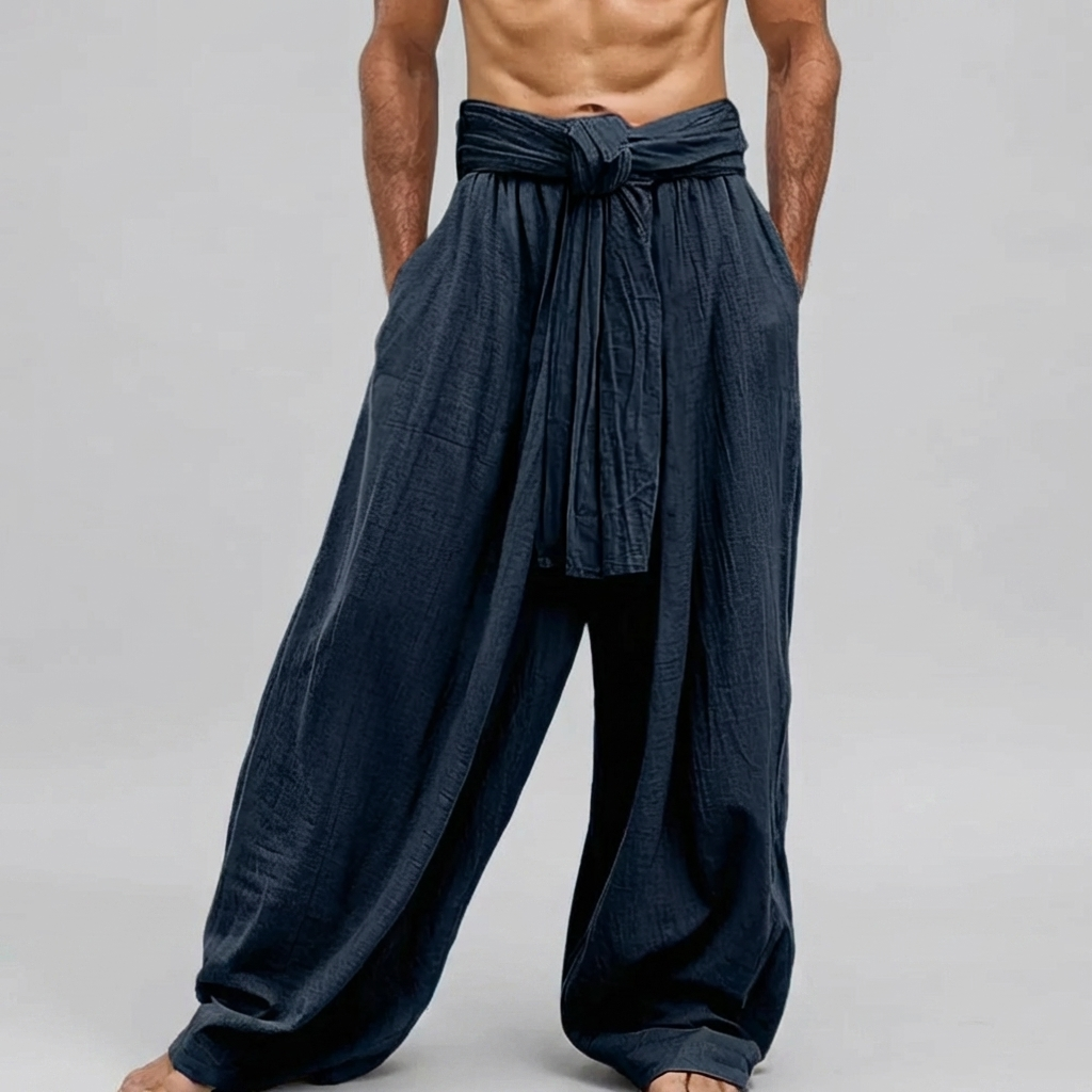 Pantaloni Estivi in Lino Confortevoli per Uomini