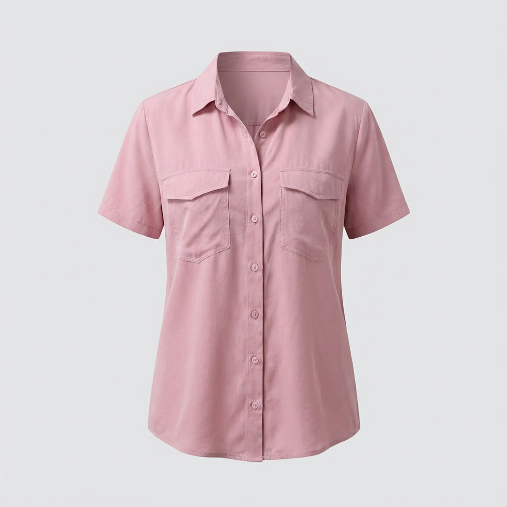 Blusa Elegante a Maniche Corte per Donne