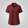Blusa Elegante a Maniche Corte per Donne