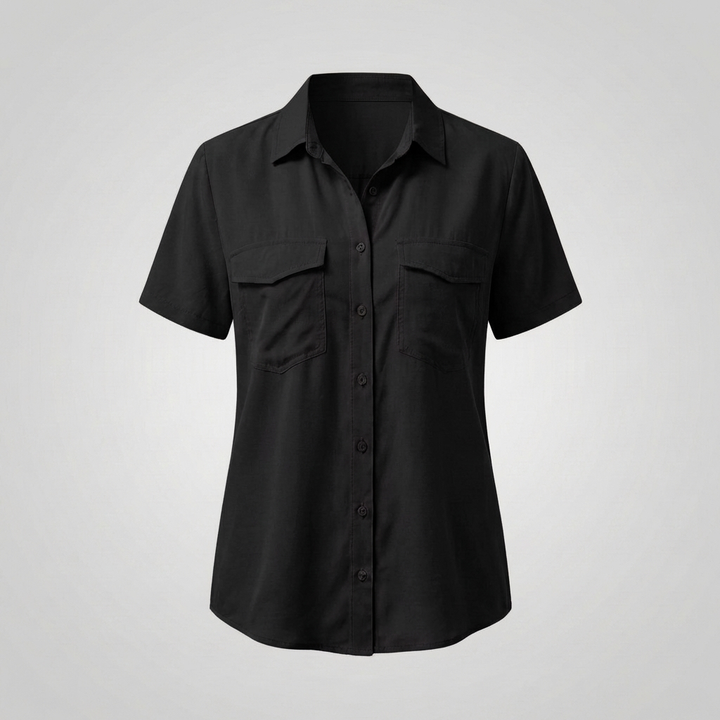 Blusa Elegante a Maniche Corte per Donne