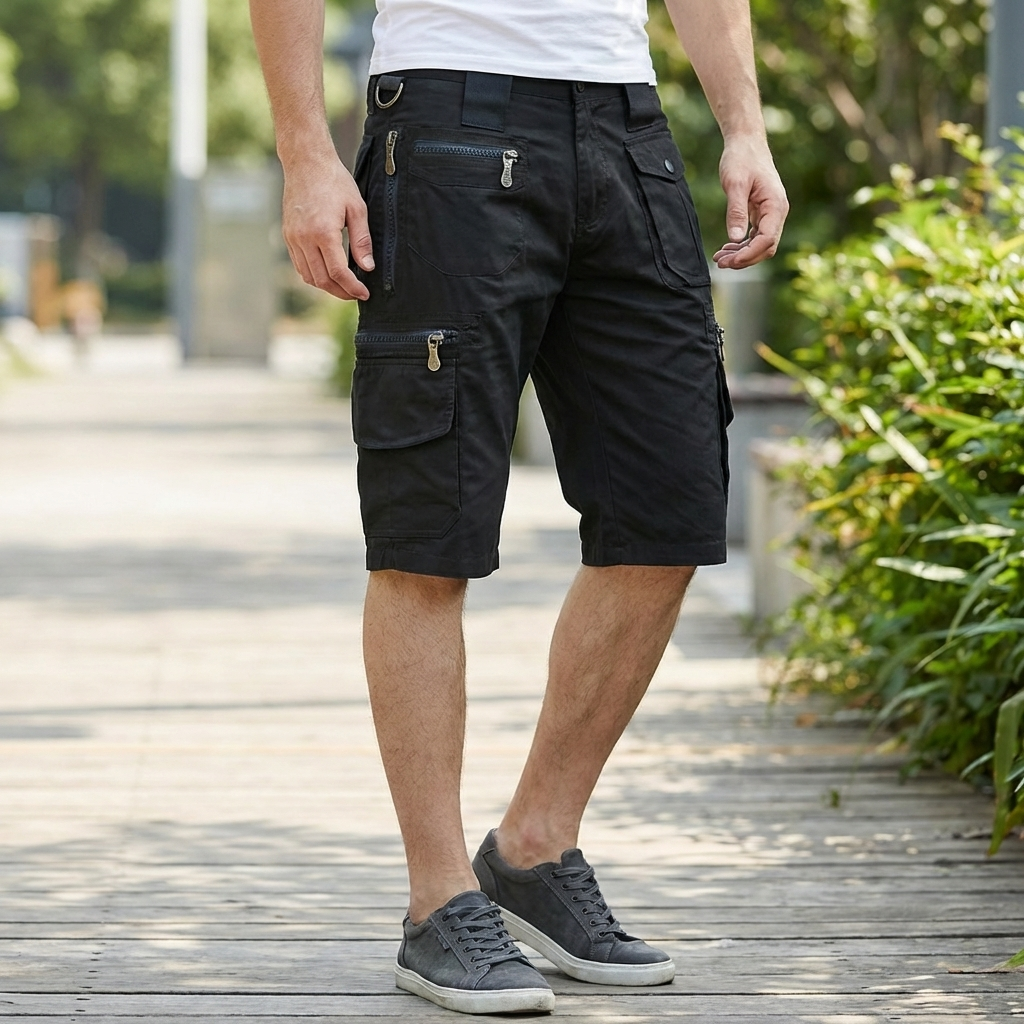 Pantaloni Cargo Corti Fino al Ginocchio per Uomini