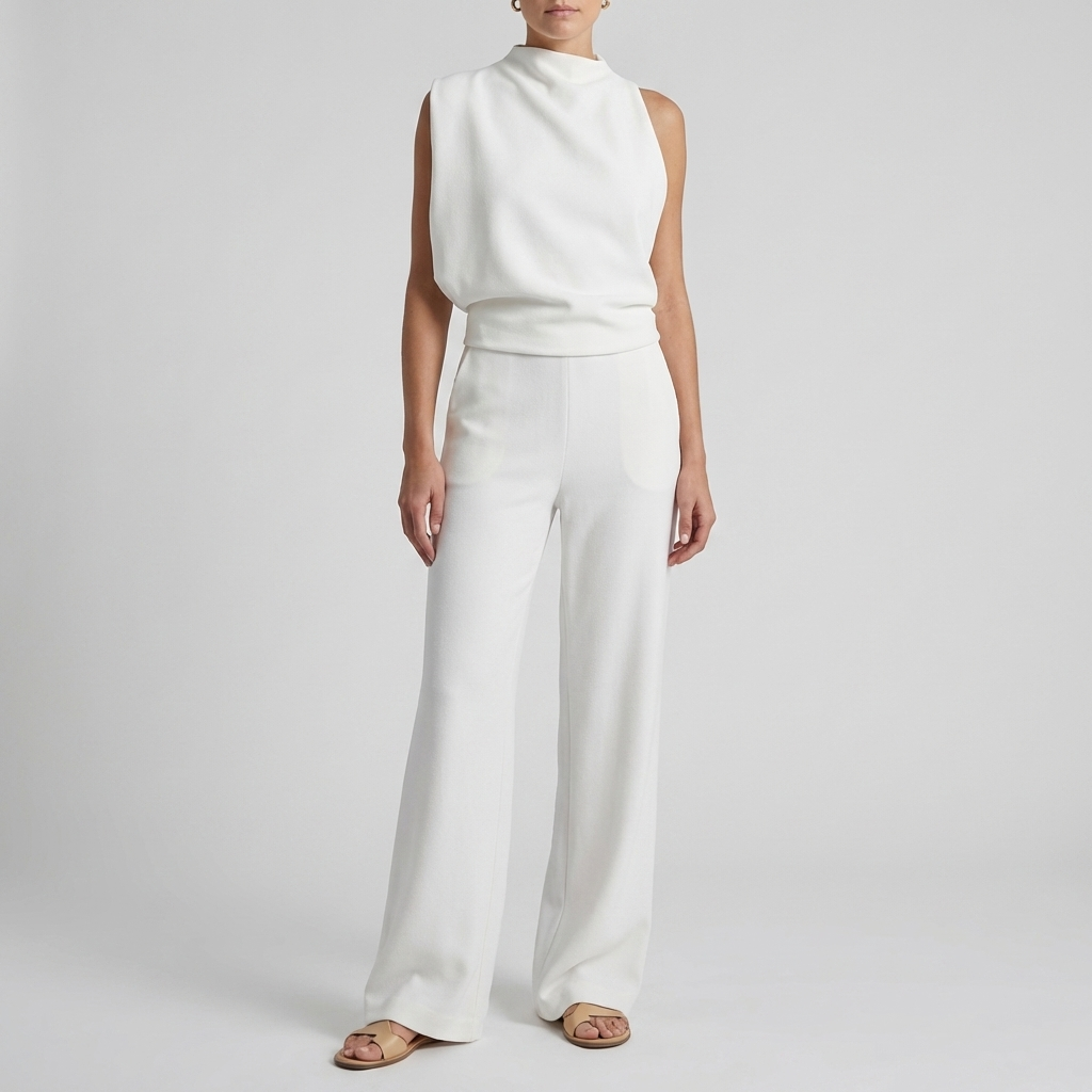 Tuta Elegante Senza Maniche da Donna