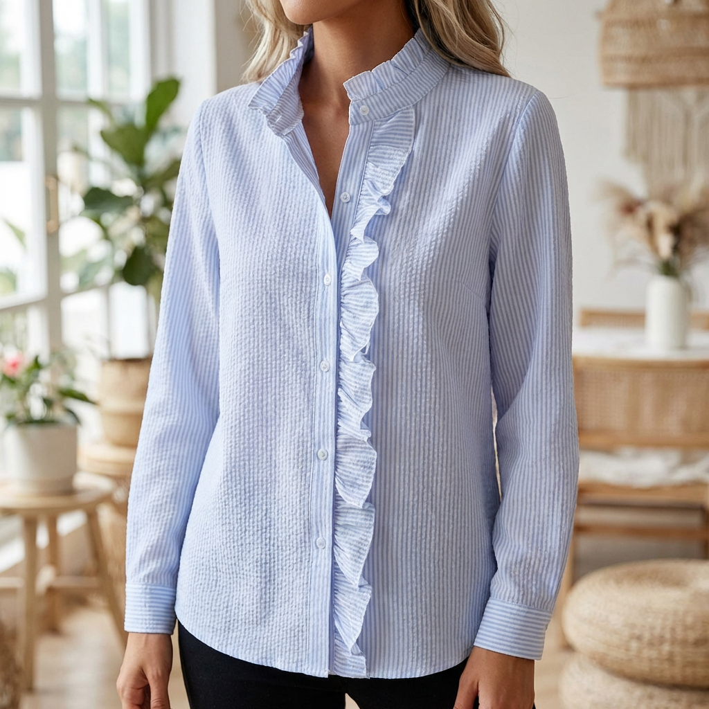 Blusa Elegante a Lungo Mano per Donne