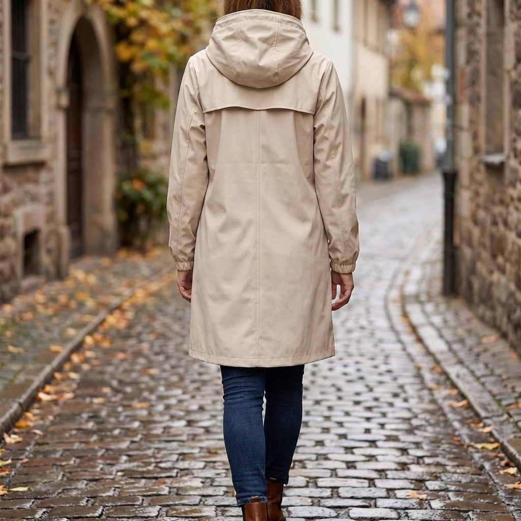 Giacca a Pile Impermeabile con Cappuccio per Donne