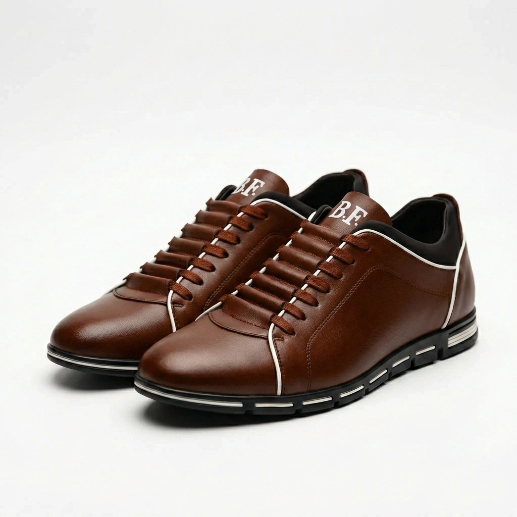 Scarpe Casual Con Lacci Slim Per Uomo
