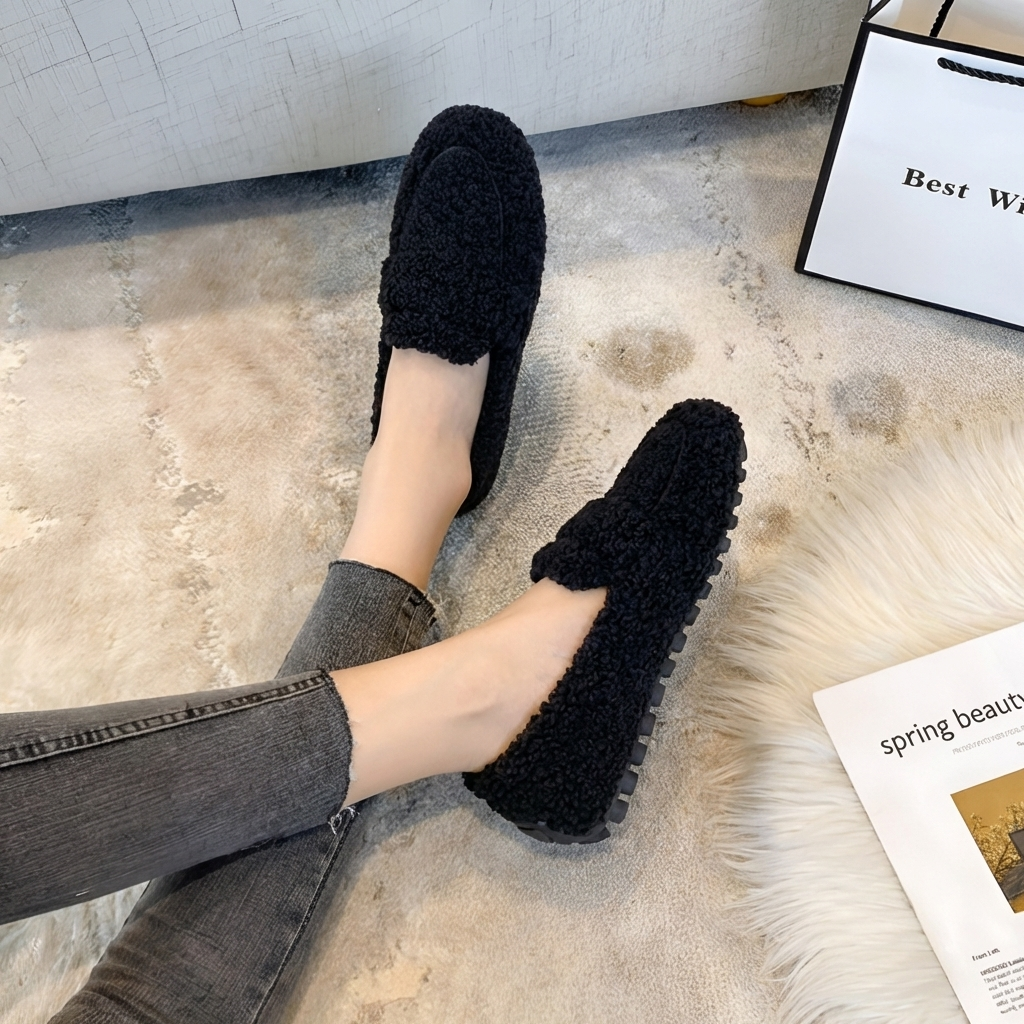 Ciabatta Piatta Plush Slip-On