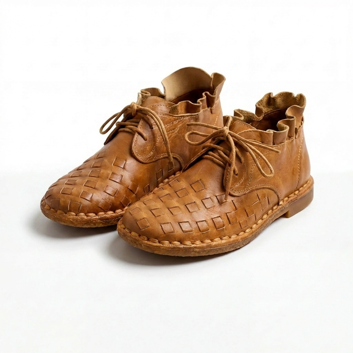 Scarpa Piatta con Lacci Artigianale