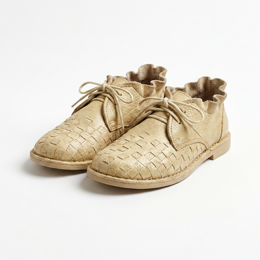 Scarpa Piatta con Lacci Artigianale