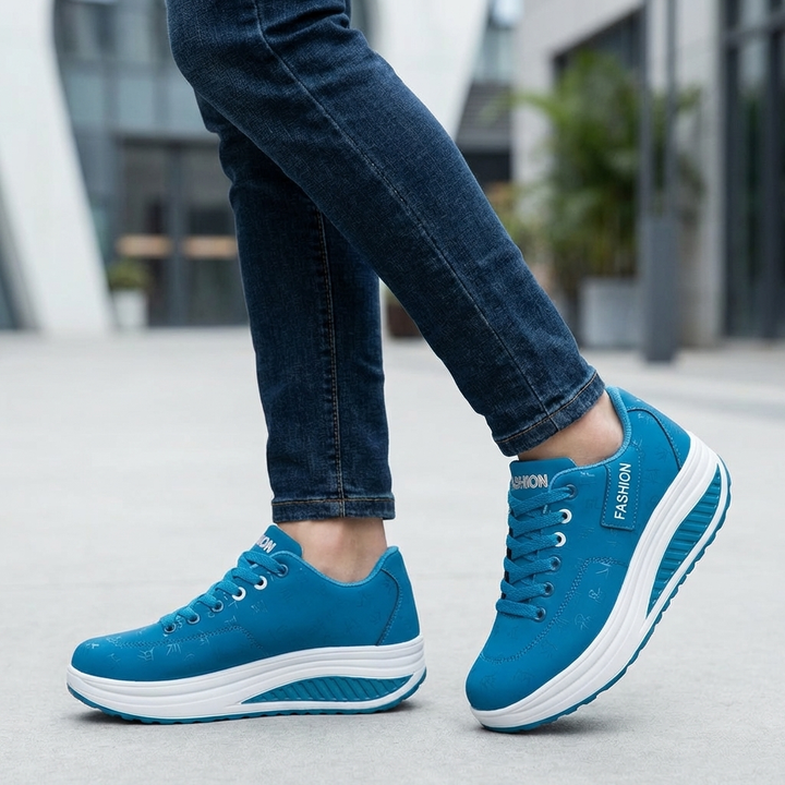 Sneaker Piattaforma con Lacci per Donne