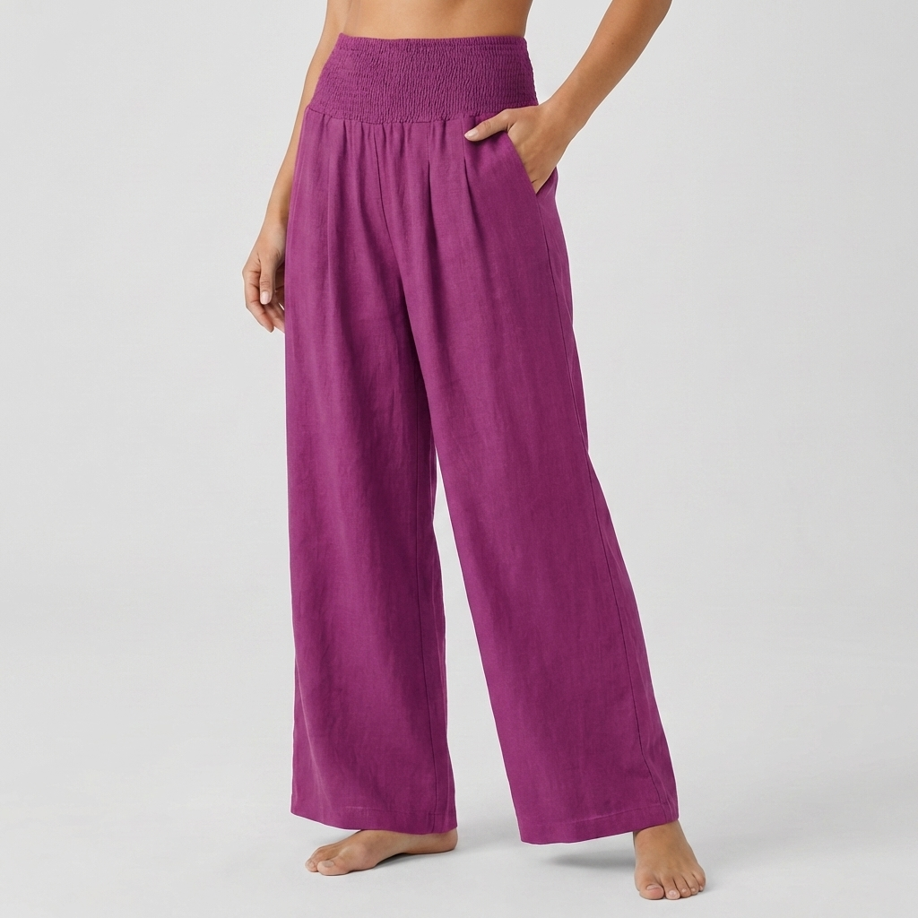 Pantaloni Palazzo Elastici Eleganti per Donne