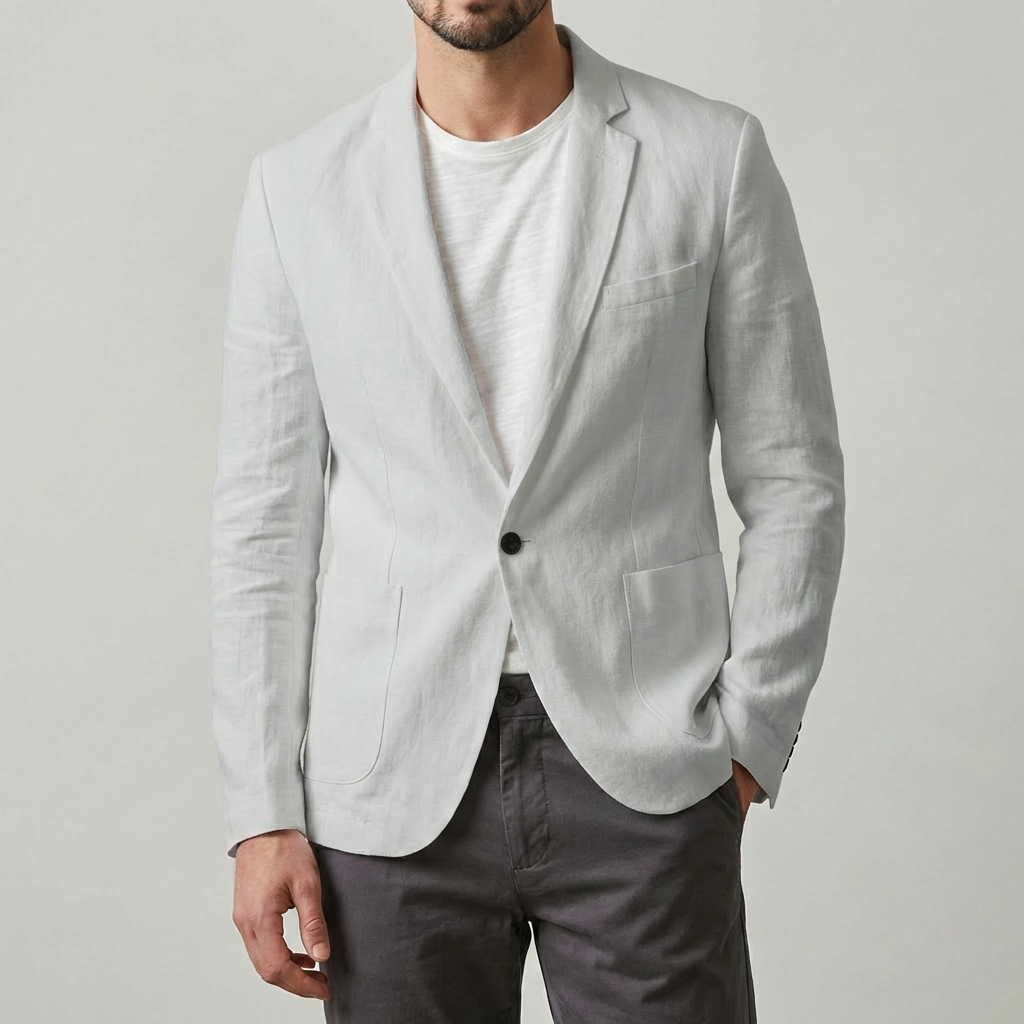 Blazer in Lino Elegante e Casual da Uomo
