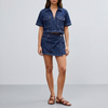 Set Denim Due Pezzi con Top e Gonna