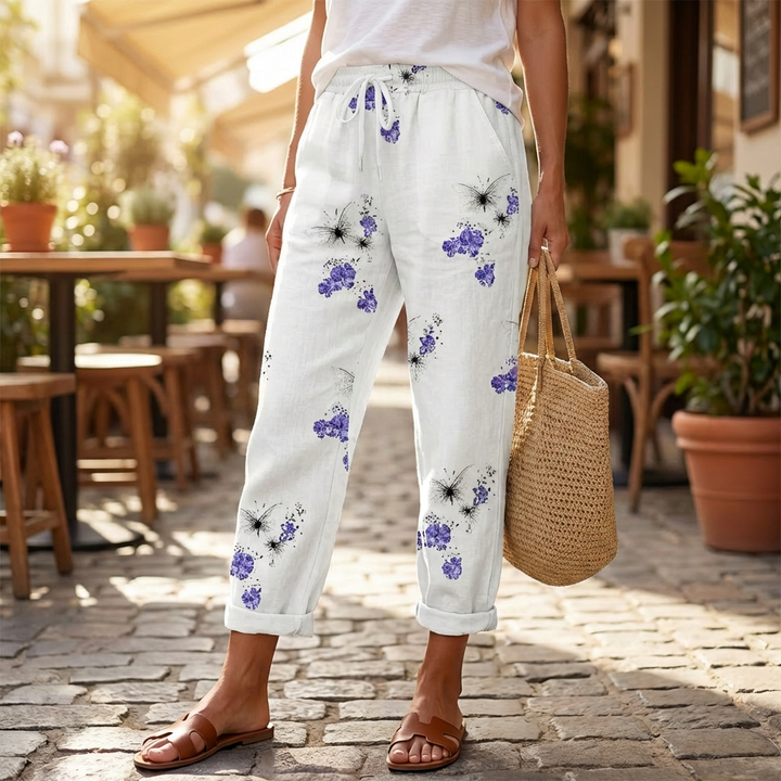 Pantaloni Stampati Liberi da Donna
